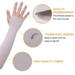 Women's Ice Silk Sun Protection Arm Sleeves - Image 3