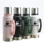 1000ml Double-Wall Stainless Steel Vacuum Bottle with Cup
