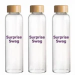 500ml Glass Water Bottle with Bamboo Lid