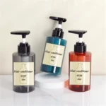 500ml Custom Black Plastic Shampoo & Conditioner Bottle - Image 2