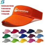 Custom Logo Unisex Outdoor Running Sun Visor Cap