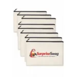Custom Logo Canvas Pencil & Makeup Pouch with Zipper