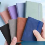 A7 Leather Cover Pocket Notebook with Strap - Image 5