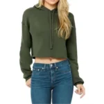 Women's Oversized Cropped Pullover Hoodie - Image 2