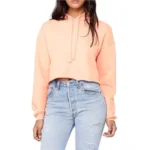 Women's Oversized Cropped Pullover Hoodie - Image 4