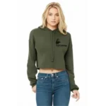 Women's Oversized Cropped Pullover Hoodie