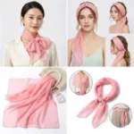 Chiffon Square Scarf for Headband & Shawl Wrap