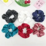 Satin Silk Hair Scrunchies for Girls - Image 3