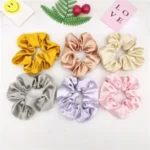 Satin Silk Hair Scrunchies for Girls - Image 2