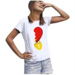 Valentine's Day Couples Heart Print T-Shirt - Image 2