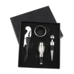Custom Logo Stainless Steel 4-Piece Wine & Bar Tool Set - Image 2