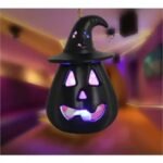 Halloween Pumpkin & Ghost Hanging Light Lantern - Image 5