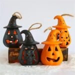 Halloween Pumpkin & Ghost Hanging Light Lantern