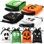 Reusable Halloween Pumpkin & Ghost Felt Trick-or-Treat Bag