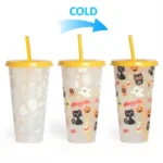 Halloween Color-Changing Ghost Plastic Tumbler Cup - Image 4