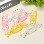 Mini Clear Christmas Candy Gift Box with Cute Bow - Image 2