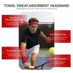 Custom Embroidered Sport Headband & Wristband Promo Set - Image 3