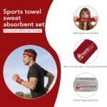 Custom Embroidered Sport Headband & Wristband Promo Set - Image 4