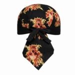 Hellfire Biker & Cook Tie-Back Headwrap With Custom Design - Image 4