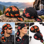 Hellfire Biker & Cook Tie-Back Headwrap With Custom Design - Image 5