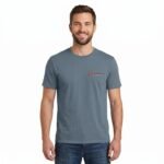 Premium Cotton Poly Blend Casual Daily Tee With Custom Logo - Image 2