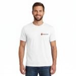 Premium Cotton Poly Blend Casual Daily Tee With Custom Logo - Image 3
