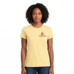 Pastel Heather Short Sleeve Tee With Custom Logo - Image 2