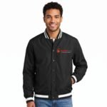 Classic Fit Snap-Down Letterman Style Jacket for Men