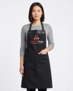 Heavy-Duty Bib Apron with Dual Front Pocket With Custom Logo