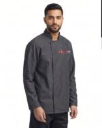 Durable Stain-Resistant Long Sleeve Culinary Chef Coat