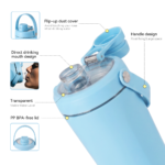 20oz Stainless Steel Insulated Protein Shaker Bottle - Image 6