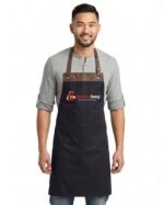 Heavy-Duty Bib Apron with Dual Front Pocket With Custom Logo - Image 2