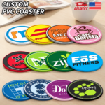 Custom Logo 3D PVC Coaster Printed Beer Mat Promo - Image 3