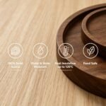 Custom Logo Acacia Wood Coaster Round Square Promo Gift - Image 5
