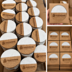 Custom Logo Marble Wood Coaster Round Square Promo Gift - Image 6
