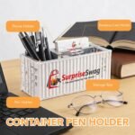 Multi-Compartment Container Desk Organizer with Custom Logo - Image 4
