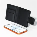 Leather Smart GPS Tracker Passport Cover With Custom Logo - Image 2