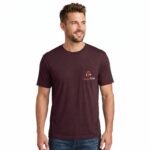 Corporate Swag Men's Heathered Crewneck Tee With Custom Logo - Image 2
