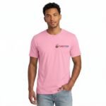 Soft Cotton Blend Casual Plain Tee With Custom Logo - Image 2