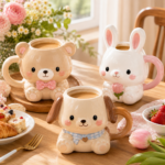 Cute Ceramic Cartoon Mug Custom Logo Character Coffee Cup - Image 2