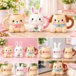 Cute Ceramic Cartoon Mug Custom Logo Character Coffee Cup - Image 5