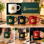 Custom Logo Ribbed Ceramic Mug Set with Luxury Gift Box - Image 7