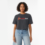 Women’s Relaxed Crop Crewneck T-Shirt Short Sleeve - Image 2