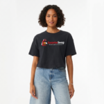 Women’s Relaxed Crop Crewneck T-Shirt Short Sleeve - Image 3