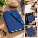 A5 PU Leather Hardcover Journal Custom Logo & Lined Pages - Image 2