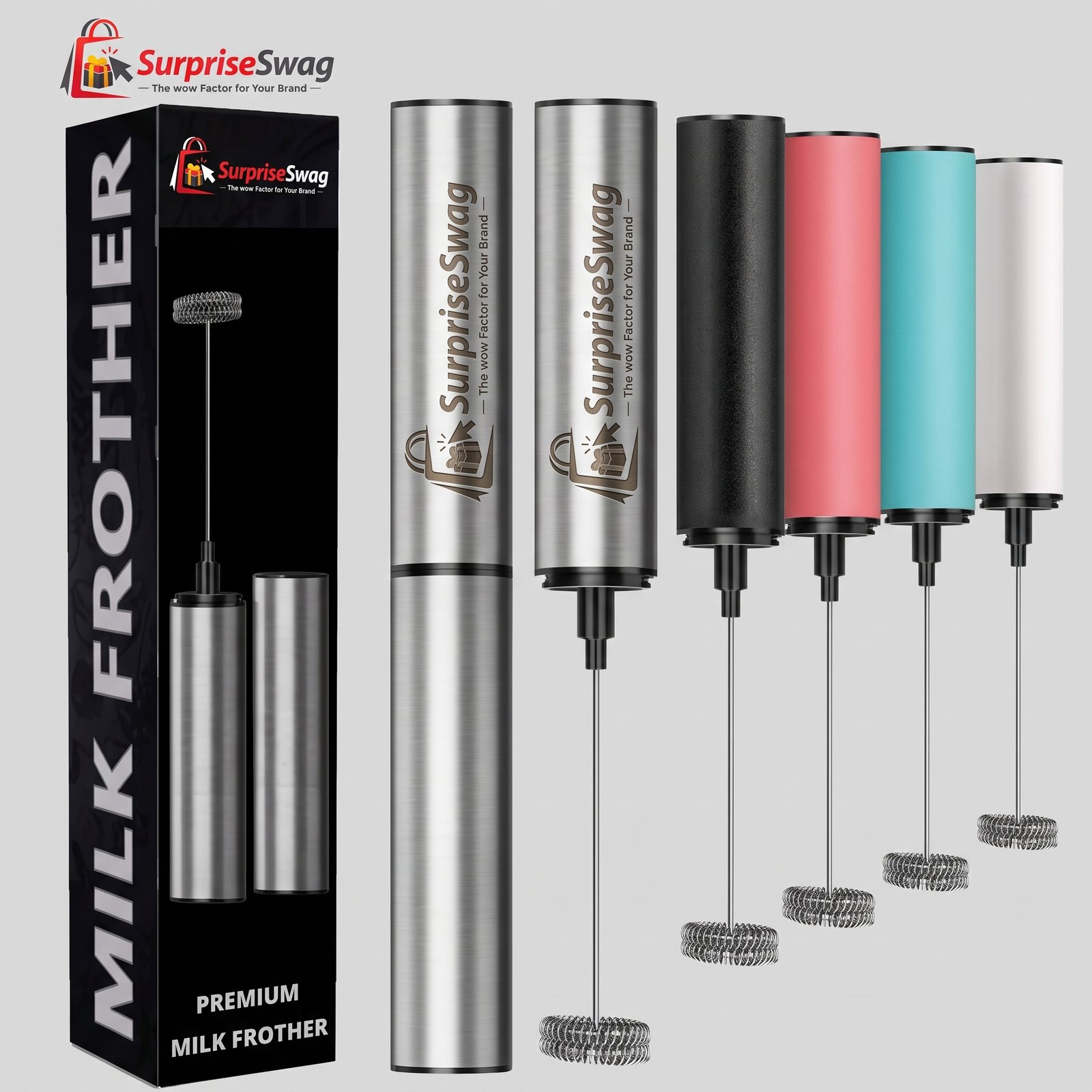 FROTHER 1 Custom Logo Milk Frother USB Rechargeable Promotional Gift - Image 1