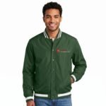 Classic Fit Snap-Down Letterman Style Jacket for Men - Image 3