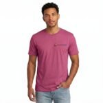 Soft Cotton Blend Casual Plain Tee With Custom Logo - Image 3