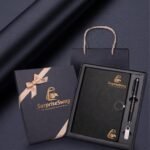 Promotional Luxury Custom Logo A5 Notebook Gift Set with Box