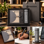 Wholesale Customized A5 Leather Notebook with Pen Gift Box - Image 3